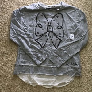 Minnie Mouse bow sweater. Size: M